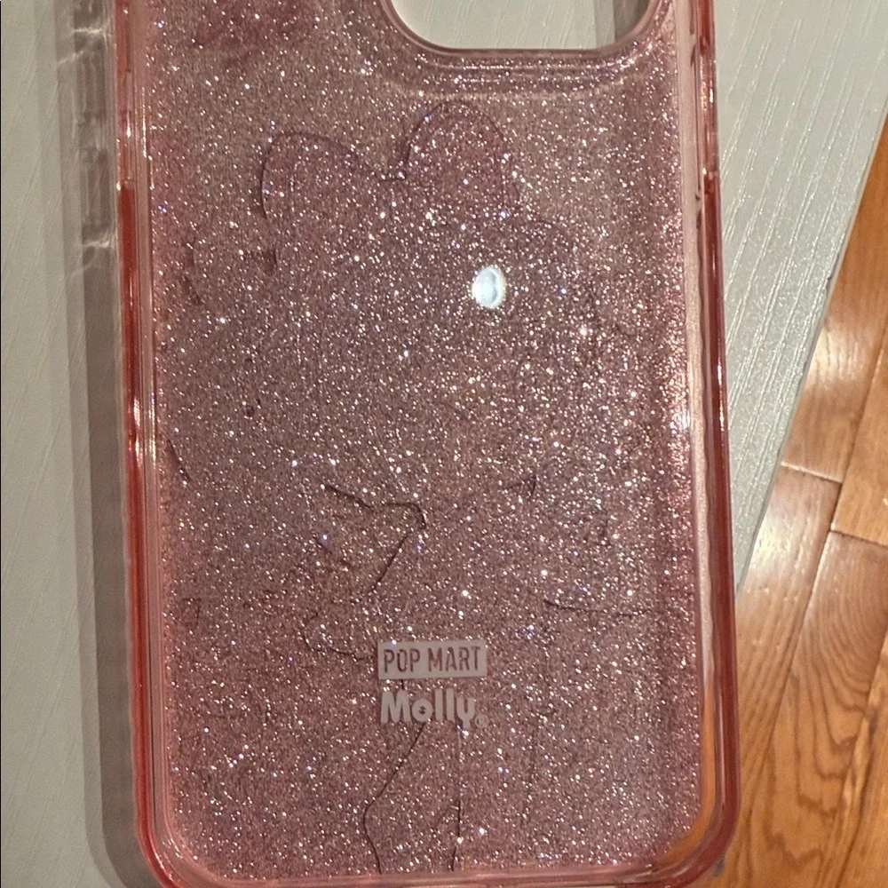 Molly Pink Glitter Phone Case 14 pro max